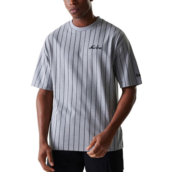 New Era Oversized Shirt - PINSTRIPE gris