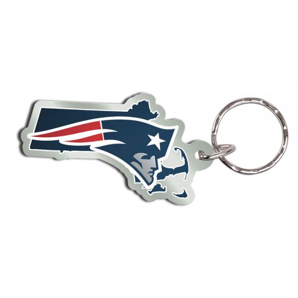 Wincraft STATE Key Ring Chain - NFL New England Patriots