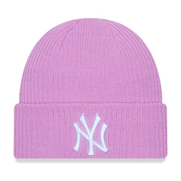 New Era Damen Wintermütze Beanie New York Yankees lila