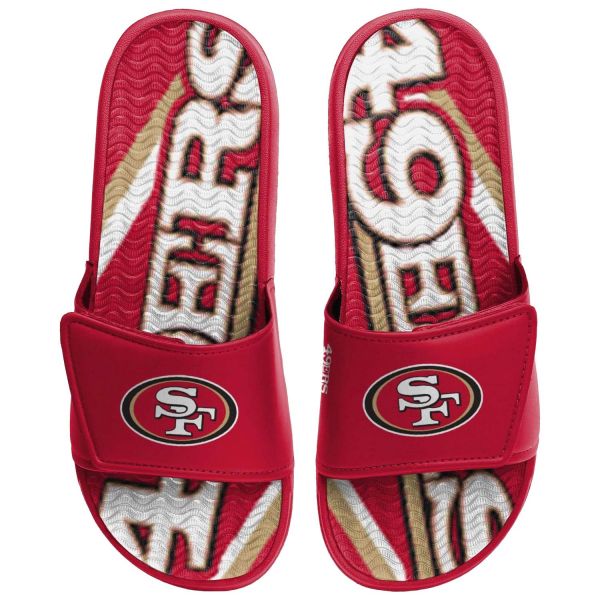 San Francisco 49ers NFL GEL Sport Shower Sandal Slides