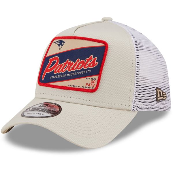 New Era A-Frame Trucker Cap - New England Patriots stone