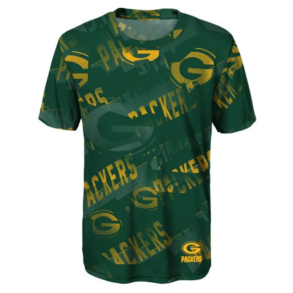 NFL Dri-Tek Enfants Shirt- NOISE Green Bay Packers