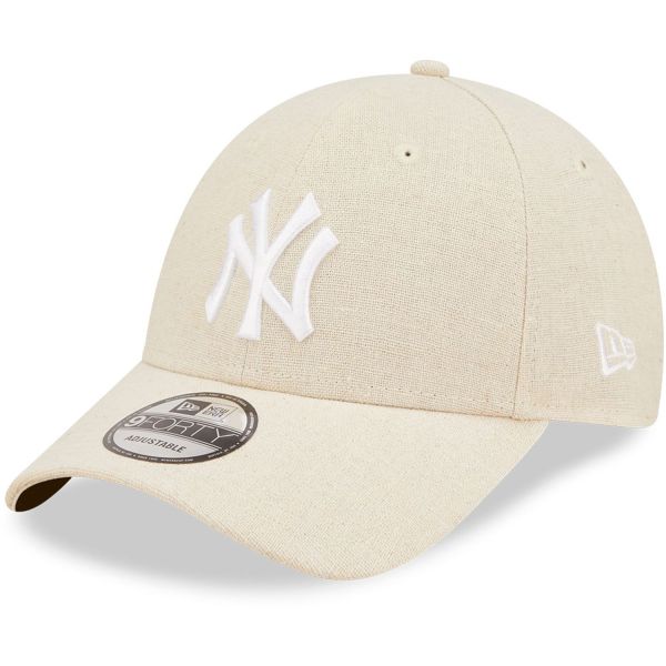 New Era 9Forty Strapback Cap - LEINEN New York Yankees beige