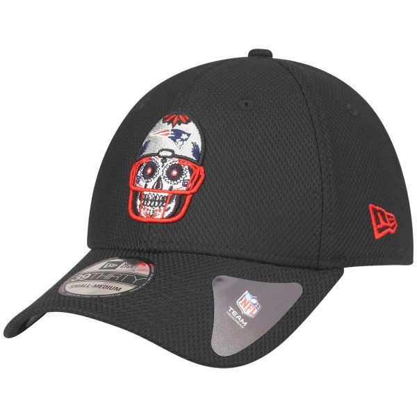 New Era 39Thirty Cap SUGAR SKULL New England Patriots