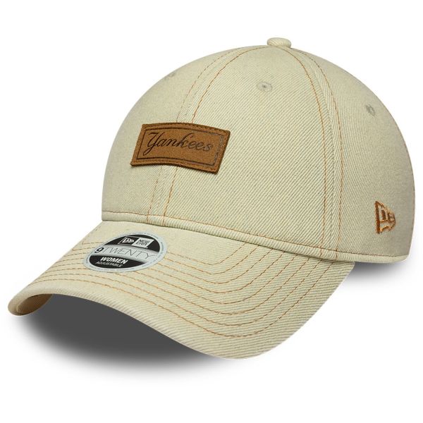 New Era 9Twenty Women Cap - DIRTY DENIM NY Yankees beige