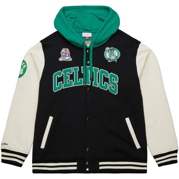 M&N Midweight Hooded Fleece Jacket - Boston Celtics