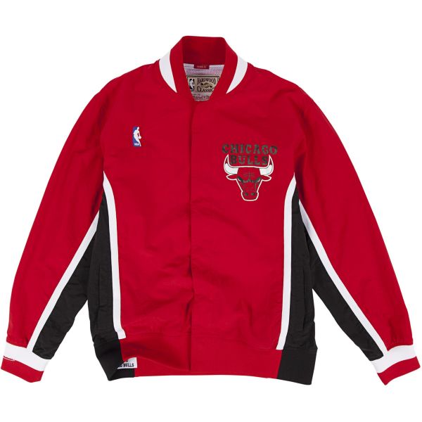 M&N Authentic Warm Up Jacke Chicago Bulls 1992-93 rot