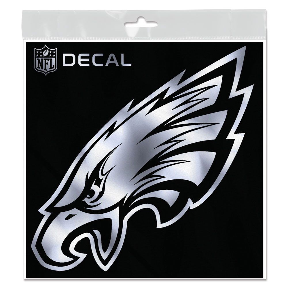 NFL Decal Sticker 15x15cm METALLIC Philadelphia Eagles Stickers