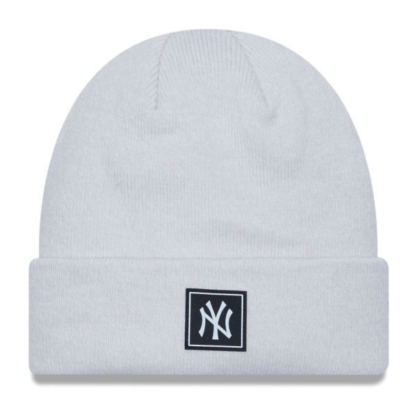 New Era Winter Beanie - PATCH New York Yankees stone