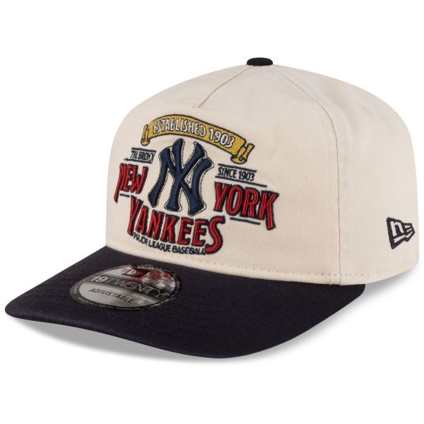 New Era 19Twenty Strapback Cap WASHED New York Yankees beige