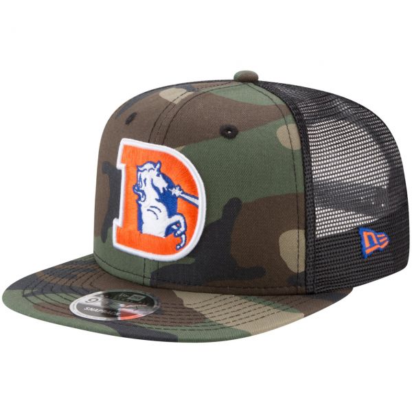 Throwback Denver Broncos Mesh 9Fifty Snapback Cap wood camo