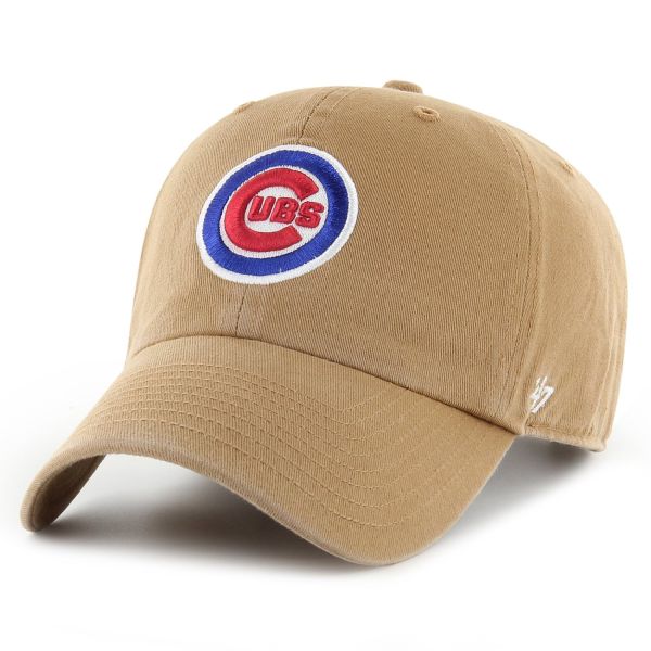 47 Brand Strapback Cap - CLEAN UP Chicago Cubs camel beige