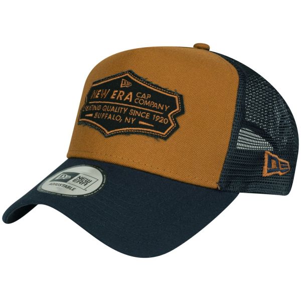 New Era Adjustable Trucker Cap - RETRO PATCH navy / chrome