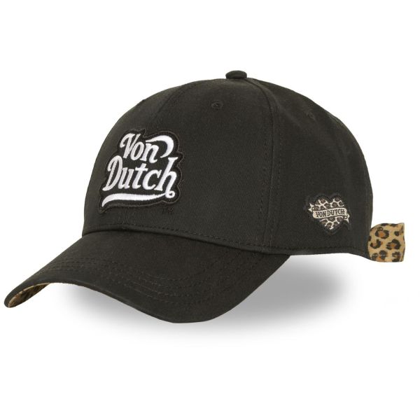 Von Dutch Damen Cap - TIE BOW schwarz leopard