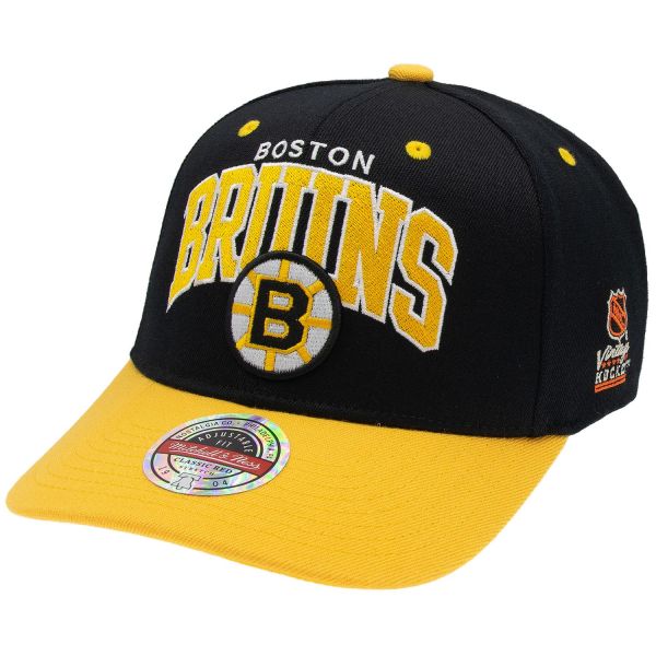 M&N Stretch Snapback Classic Red Cap - Boston Bruins