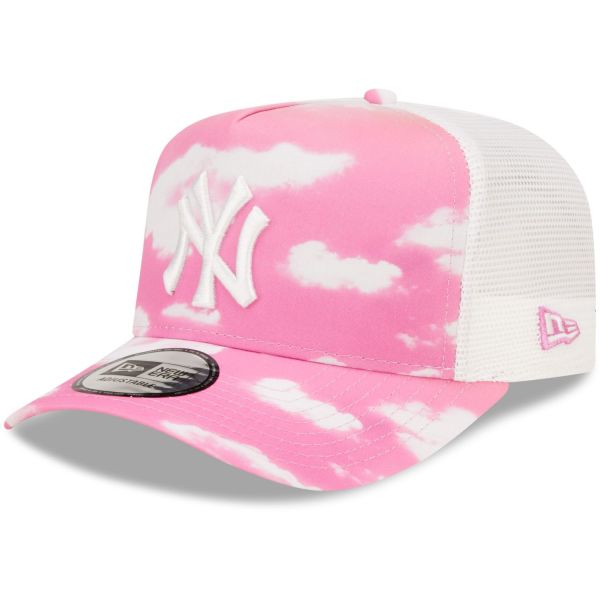 New Era Adjustable Trucker Cap - CLOUD New York Yankees pink