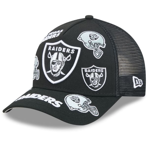 New Era 9Forty M-Crown Trucker Cap PATCHES Las Vegas Raiders