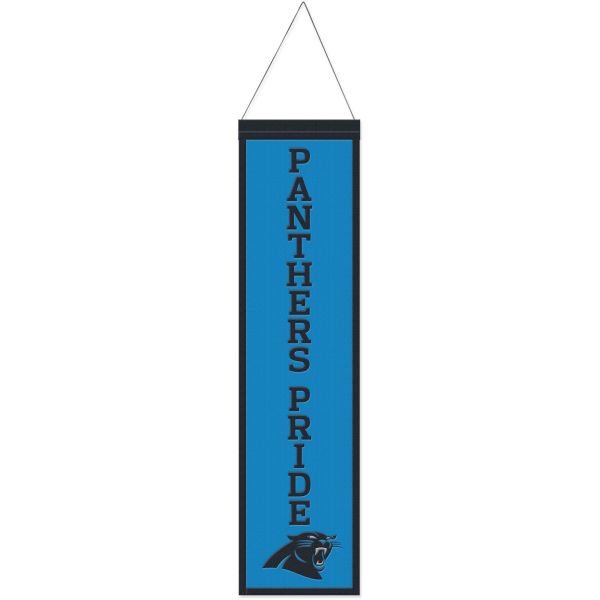 Carolina Panthers SLOGAN NFL Wool Banner 80x20cm