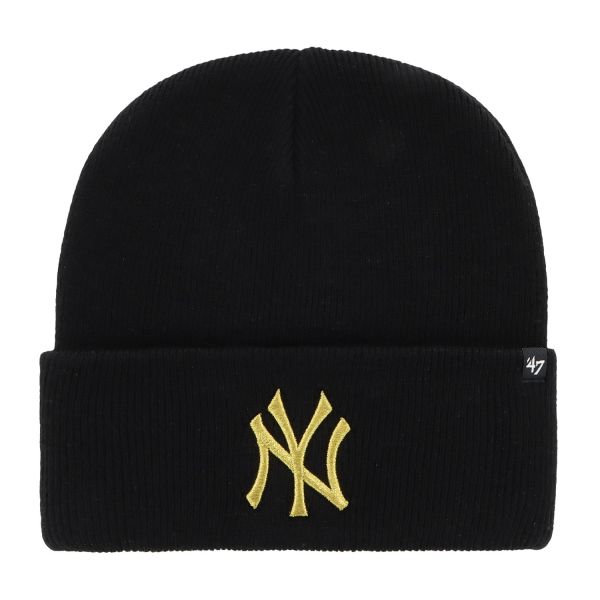 47 Brand Wintermütze - HAYMAKER Metallic NY Yankees schwarz