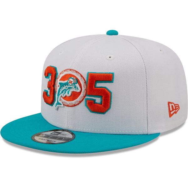 New Era 9Fifty Snapback Cap - RETRO Miami Dolphins 305