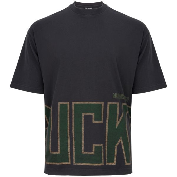 New Era Oversized Shirt - WASHED Milwaukee Bucks