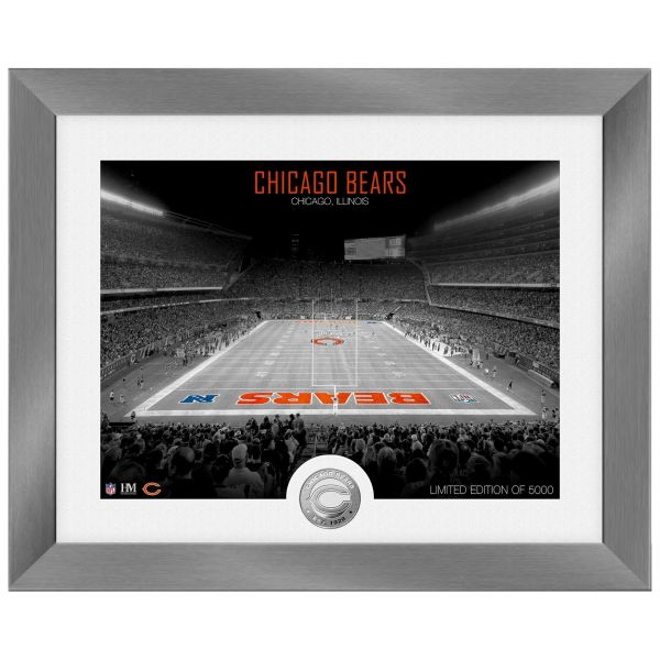 Chicago Bears NFL Stadium Silver Coin Photo Mint