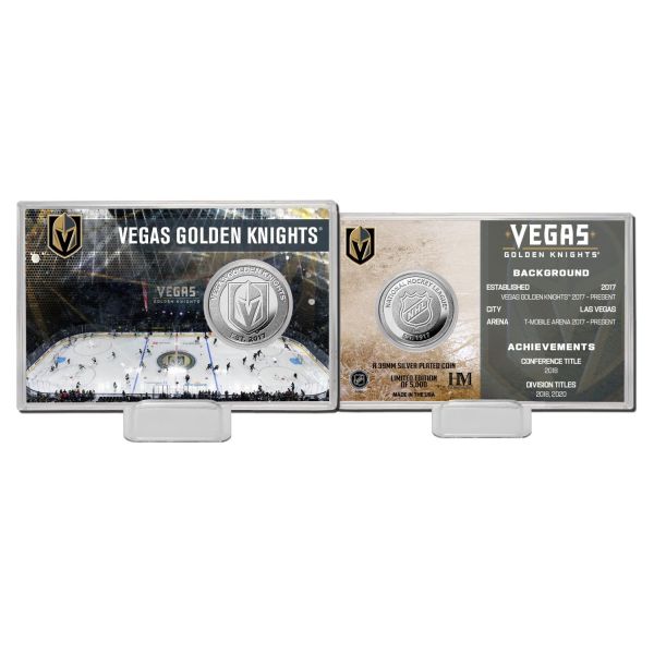 NHL Team History Silver Coin Card - Vegas Golden Knights