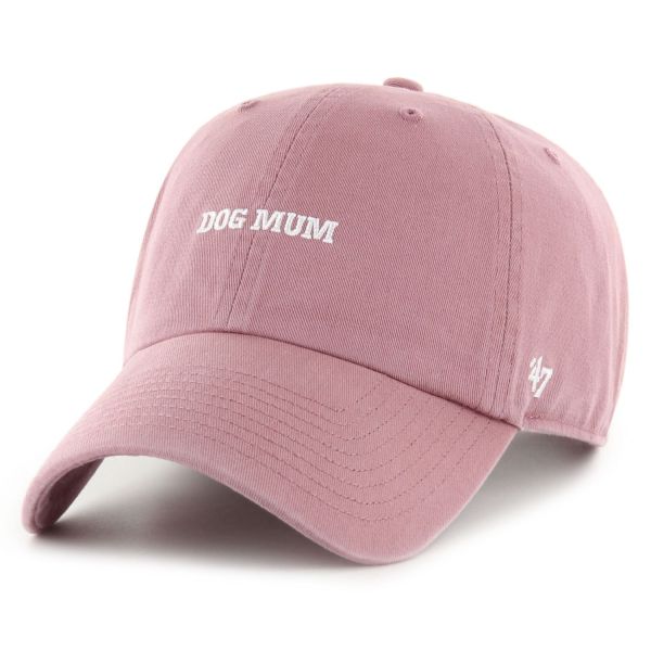 47 Brand Adjustable CLEAN UP Cap - SLOGAN Dog Mum mauve