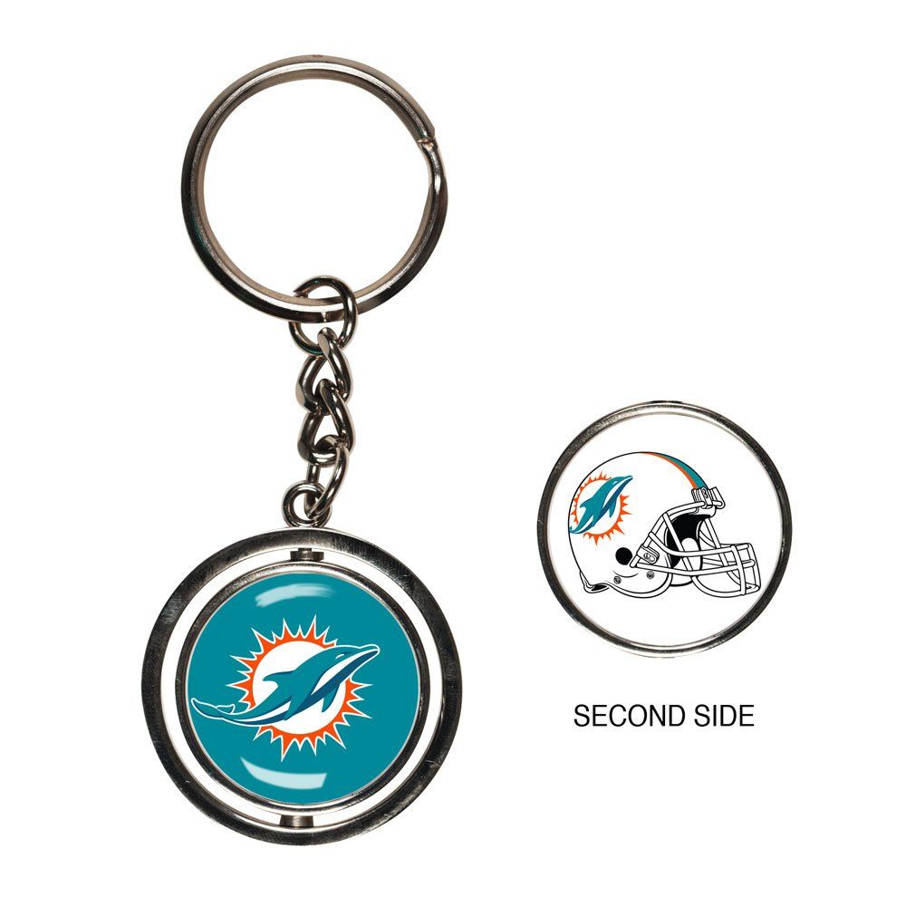 amfoo - Wincraft SPINNER Schlüsselanhänger - NFL Miami Dolphins