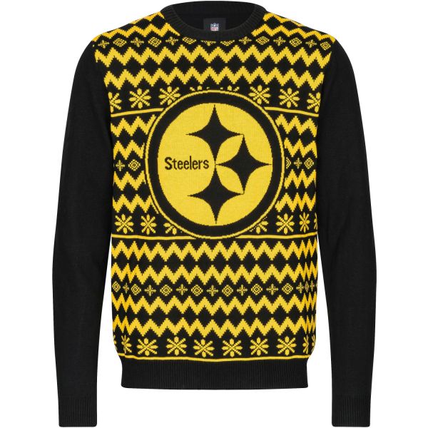 NFL Winter Sweater XMAS Knit Pullover - Pittsburgh Steelers
