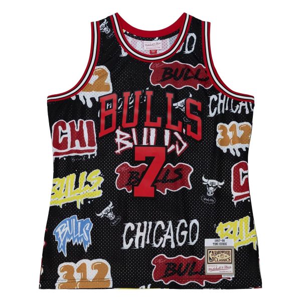 M&N Swingman Toni Kukoc Chicago Bulls Slap Sticker Jersey