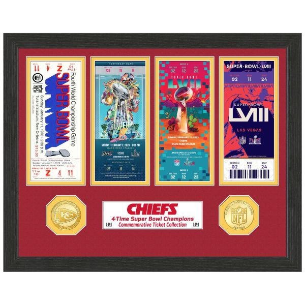 Kansas City Chiefs Super Bowl Championship Ticket Coin Phot