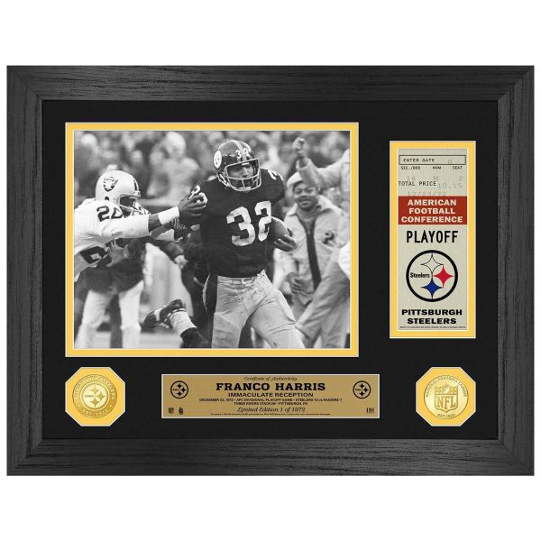 Pittsburgh Steelers Franco Harris Reception Coin Photo Frame