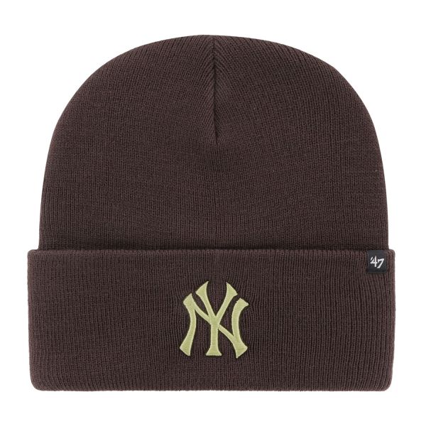 47 Brand Knit Beanie - HAYMAKER New York Yankees brown