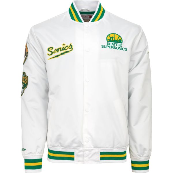 City Collection Lightweight Satin Veste Seattle SuperSonics