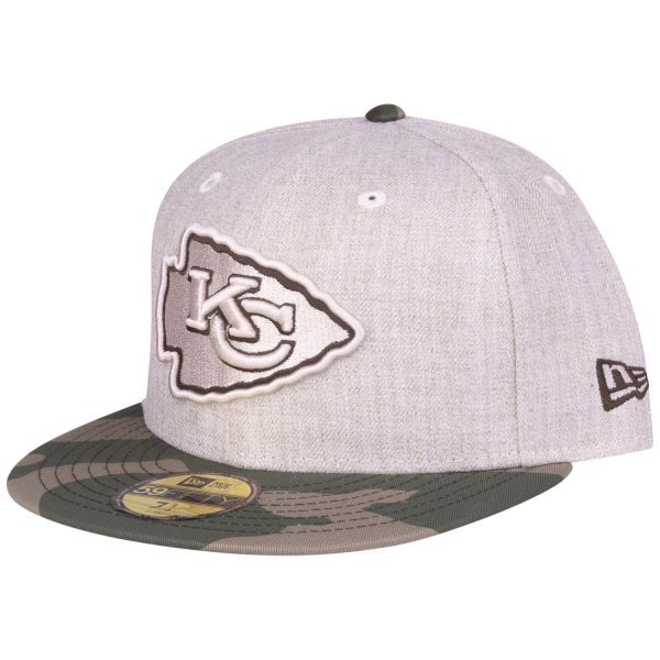 New Era 59Fifty Cap HEATHER OAT Kansas City Chiefs wood camo