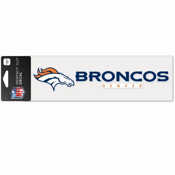NFL Perfect Cut Aufkleber 8x25cm Denver Broncos