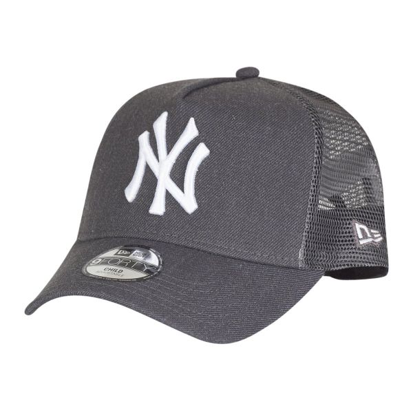 New Era Trucker Kinder Cap - HEATHER NY Yankees graphit
