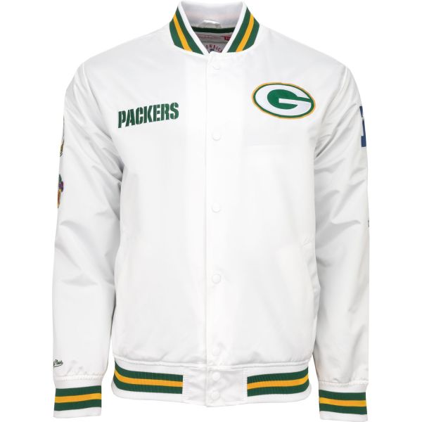 City Collection Lightweight Satin Jacket - Green Bay Packers