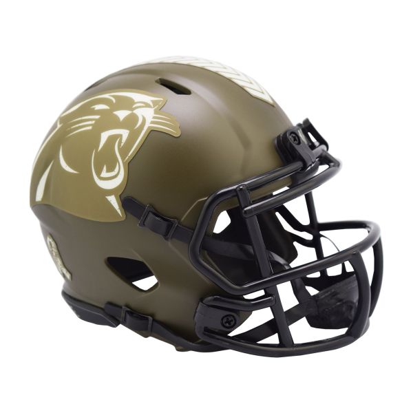Riddell Speed Mini Football Helm SALUTE Carolina Panthers