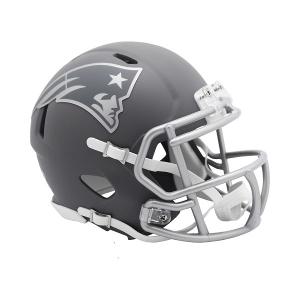 Riddell Speed Mini Football Helm SLATE New England Patriots
