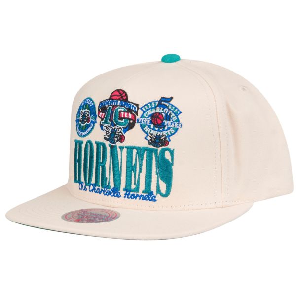 Mitchell & Ness Snapback Cap - RETRO FRAME Charlotte Hornets