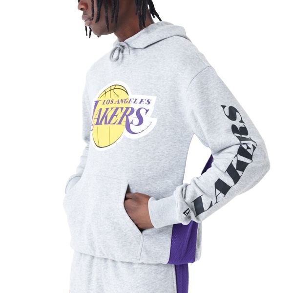 New Era Oversized Hoody MESH PANEL Los Angeles Lakers
