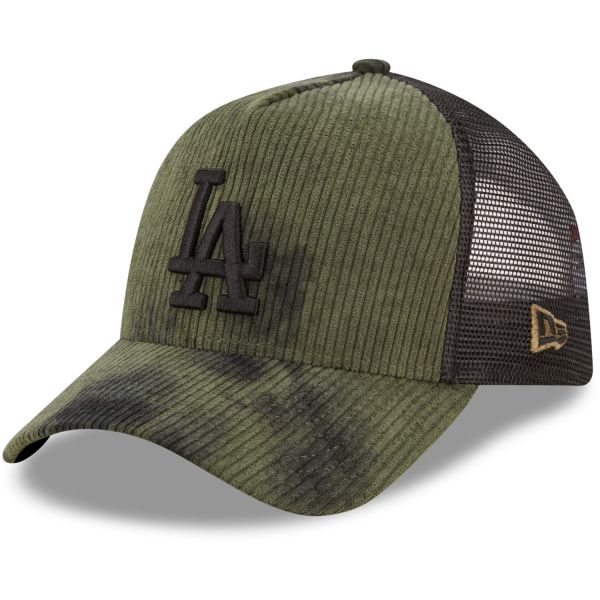 New Era TIE DYE KORD Trucker Cap - Los Angeles Dodgers oliv