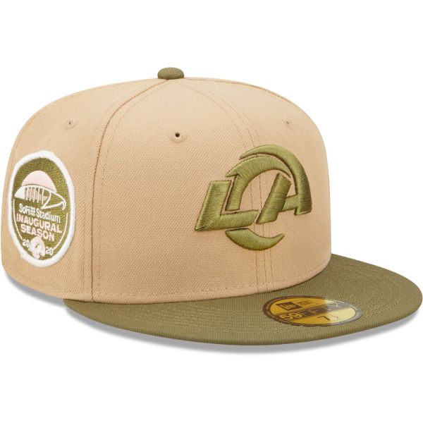 New Era 59Fifty Fitted Cap SIDEPATCH Los Angeles Rams camel