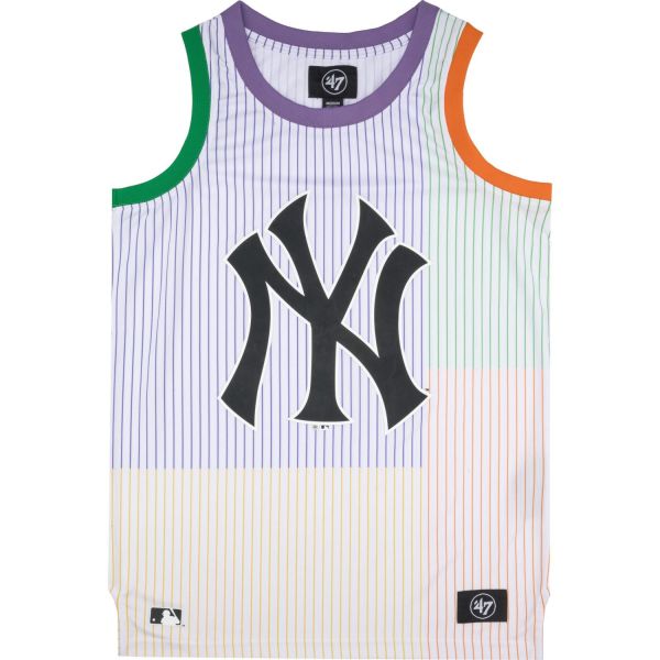 47 Brand MLB Mesh Tank Top - GRAFTON NY Yankees pinstriped