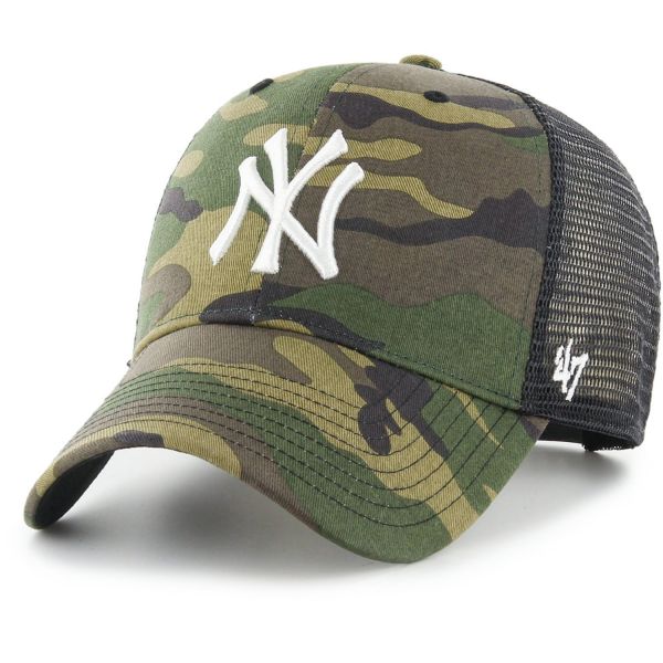 47 Brand Trucker Cap - BRANSON New York Yankees wood camo