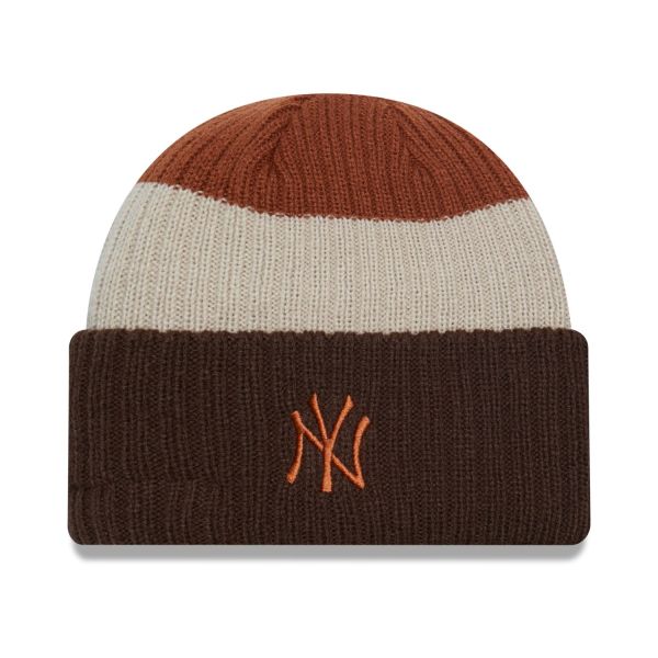 New Era Femme Bonnet d'hiver Beanie STRIPE New York Yankees