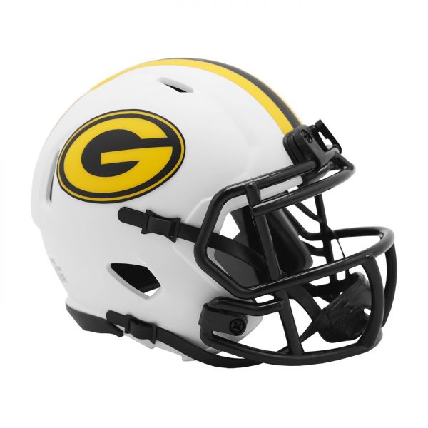 Riddell Speed Mini Football Helm - LUNAR Green Bay Packers