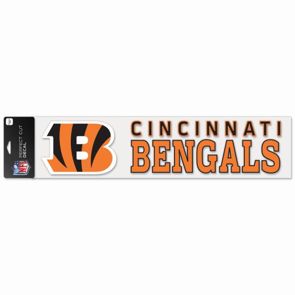 NFL Perfect Cut XXL Aufkleber 10x40cm Cincinnati Bengals